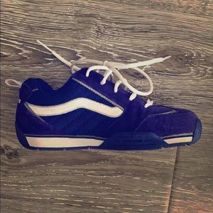 royal blue and white vans